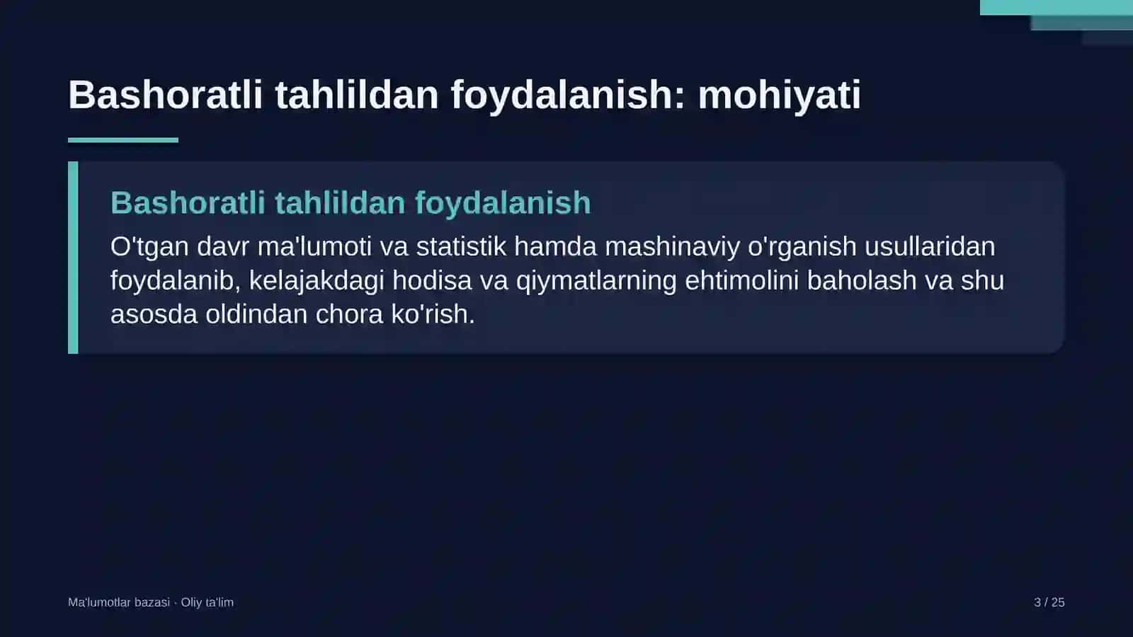 soliq maslahatchilari tashkilotlarida bashoratli tahlildan foydalanish 3935 3
