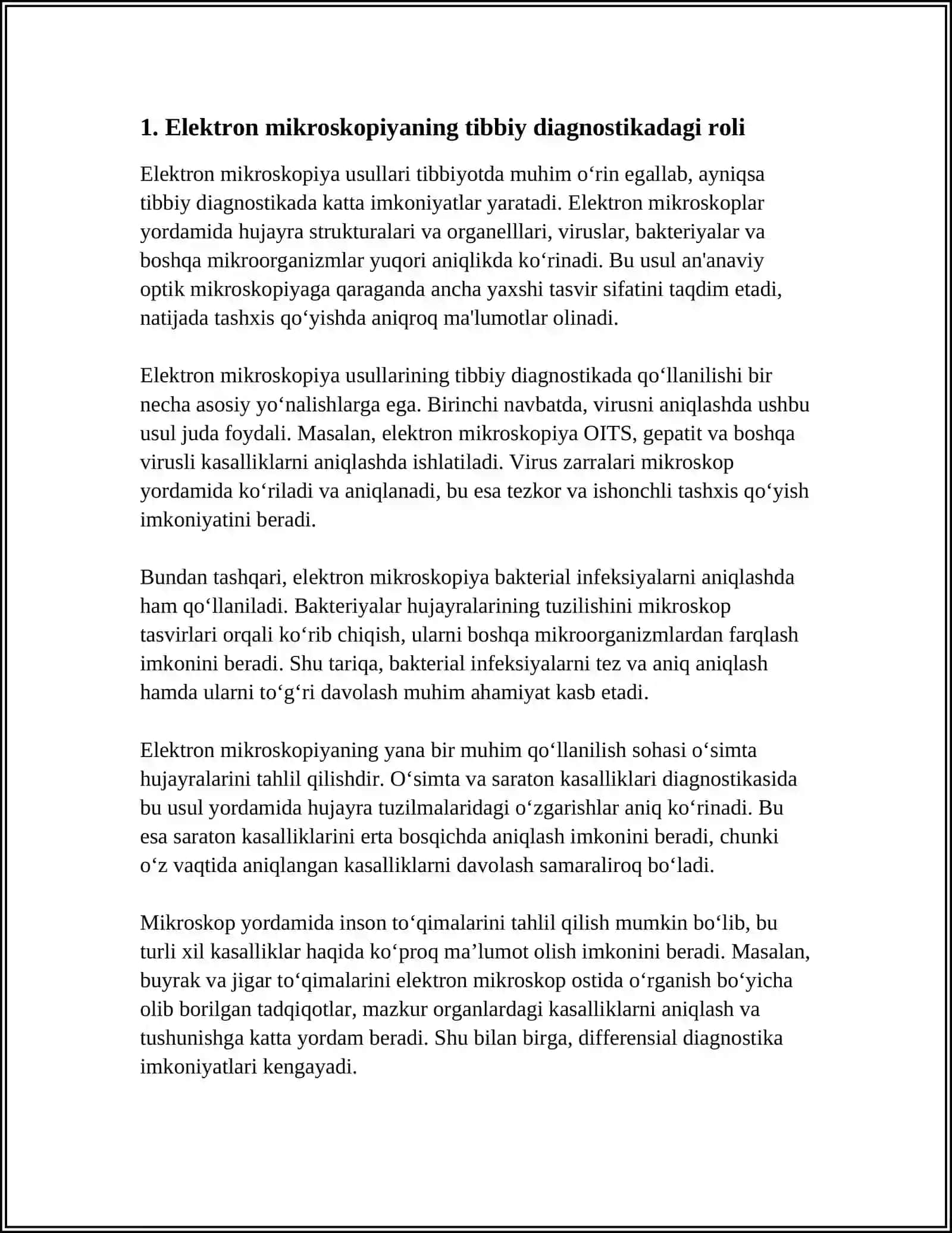 ELEKTRON MIKROSKOPIYA USULLARINI TIBBIYOTDA AHAMIYATI 3