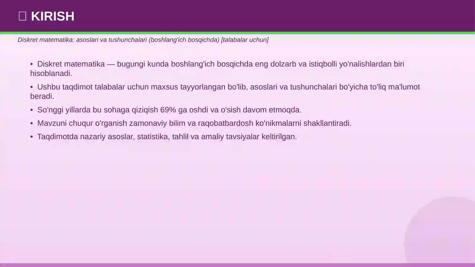 DISKRET MATEMATIKA 3