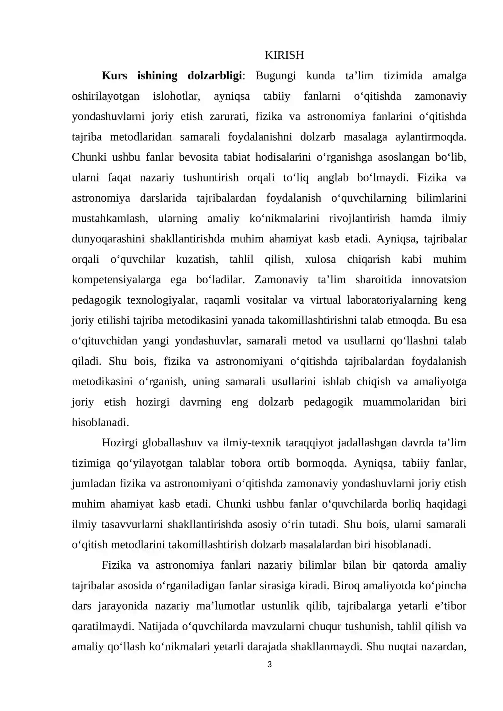 "FIZIKA VA ASTRONOMIYA ÒQITISH METODIKASI" 3