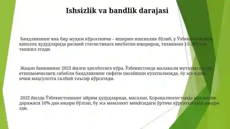Aholi turmush darajasi va uni taʼriflovchi koʻrsatkichlar 3
