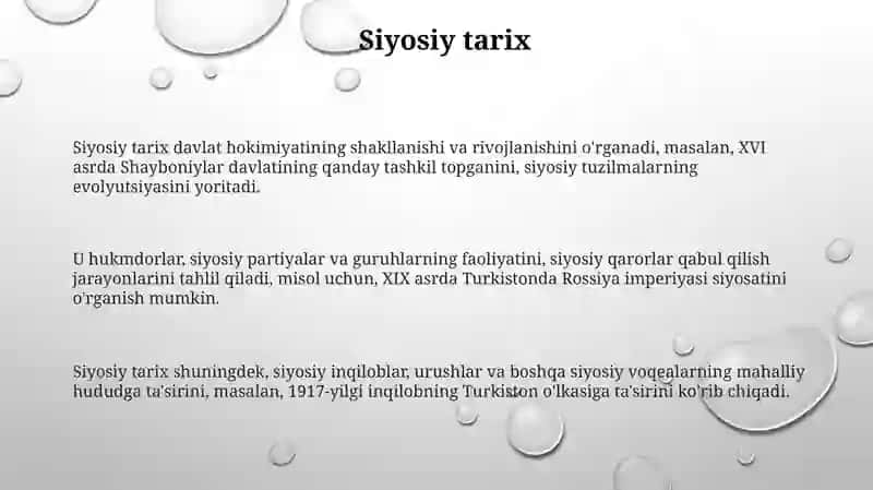 O'lkashunoslik turlari 3