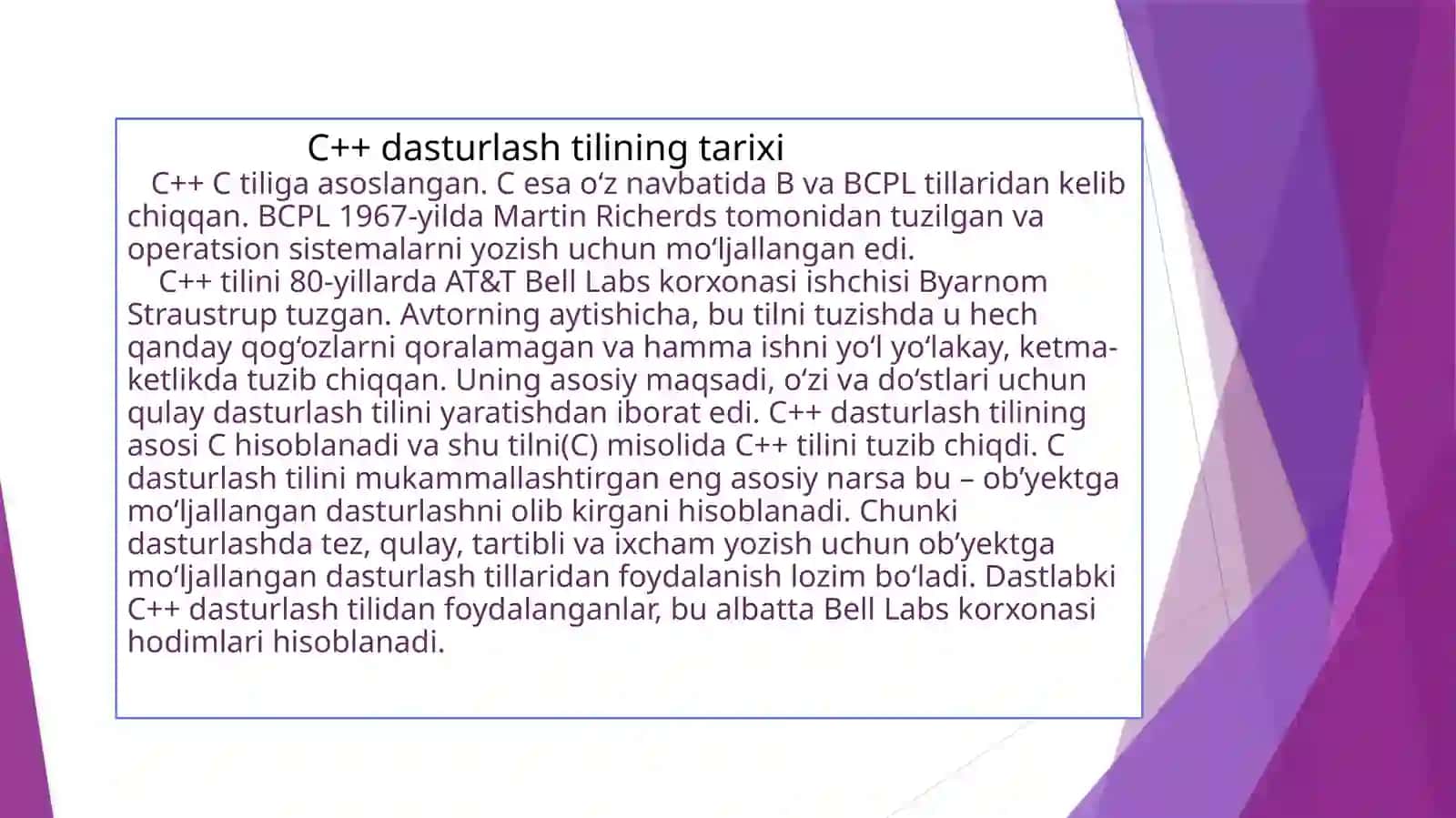 C++ dasturlash tili 3