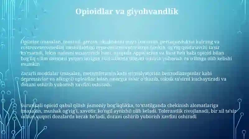 Zararli moddalarni odam organizmiga tasir qilishi 3