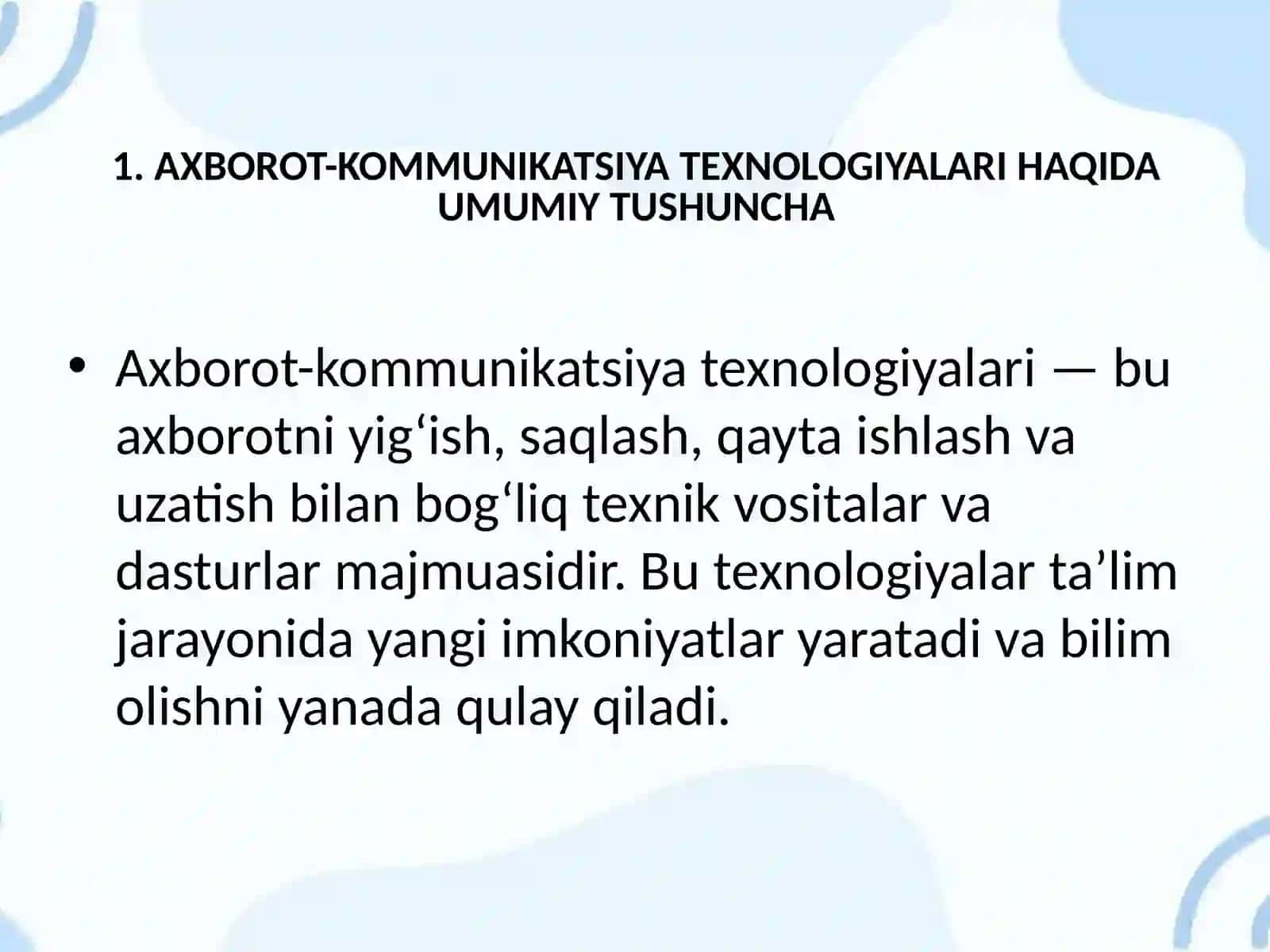 ONA TILI DARSLARIDA QO‘LLANILADIGAN AXBOROT-KOMMUNIKATSIYA TEXNOLOGIYALARI 3
