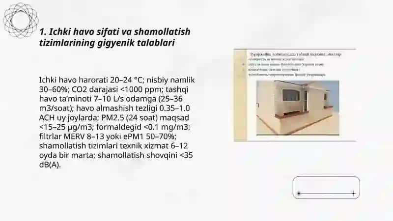 Ichki havo sifati va shamollatish tizimlarining gigyenik talablari 3