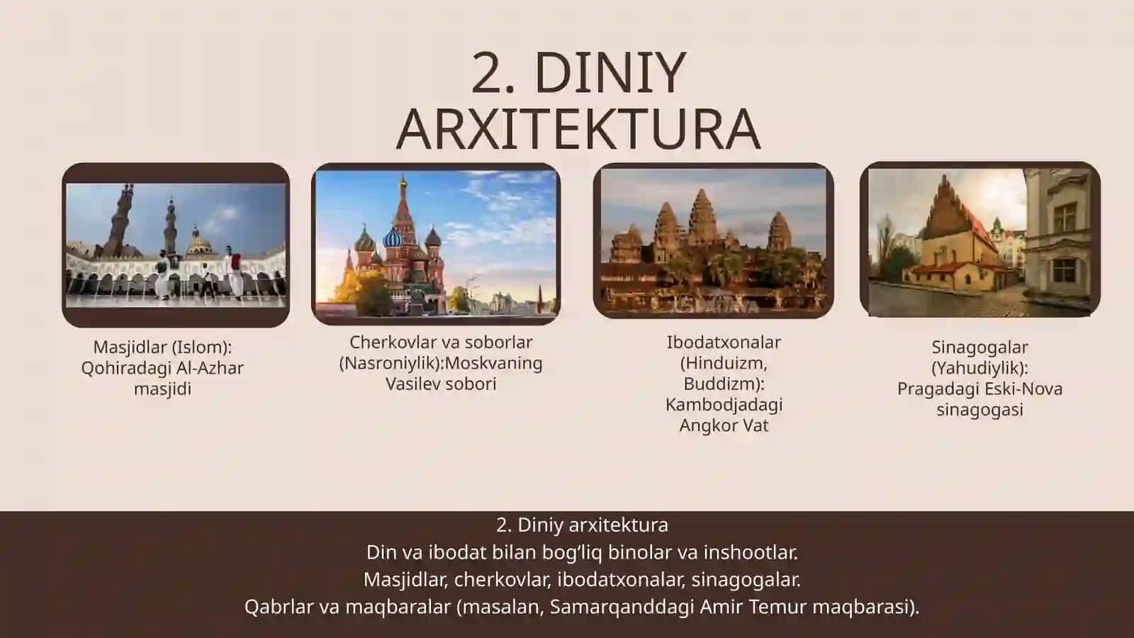 Arxitektura turlari va uslublari 3