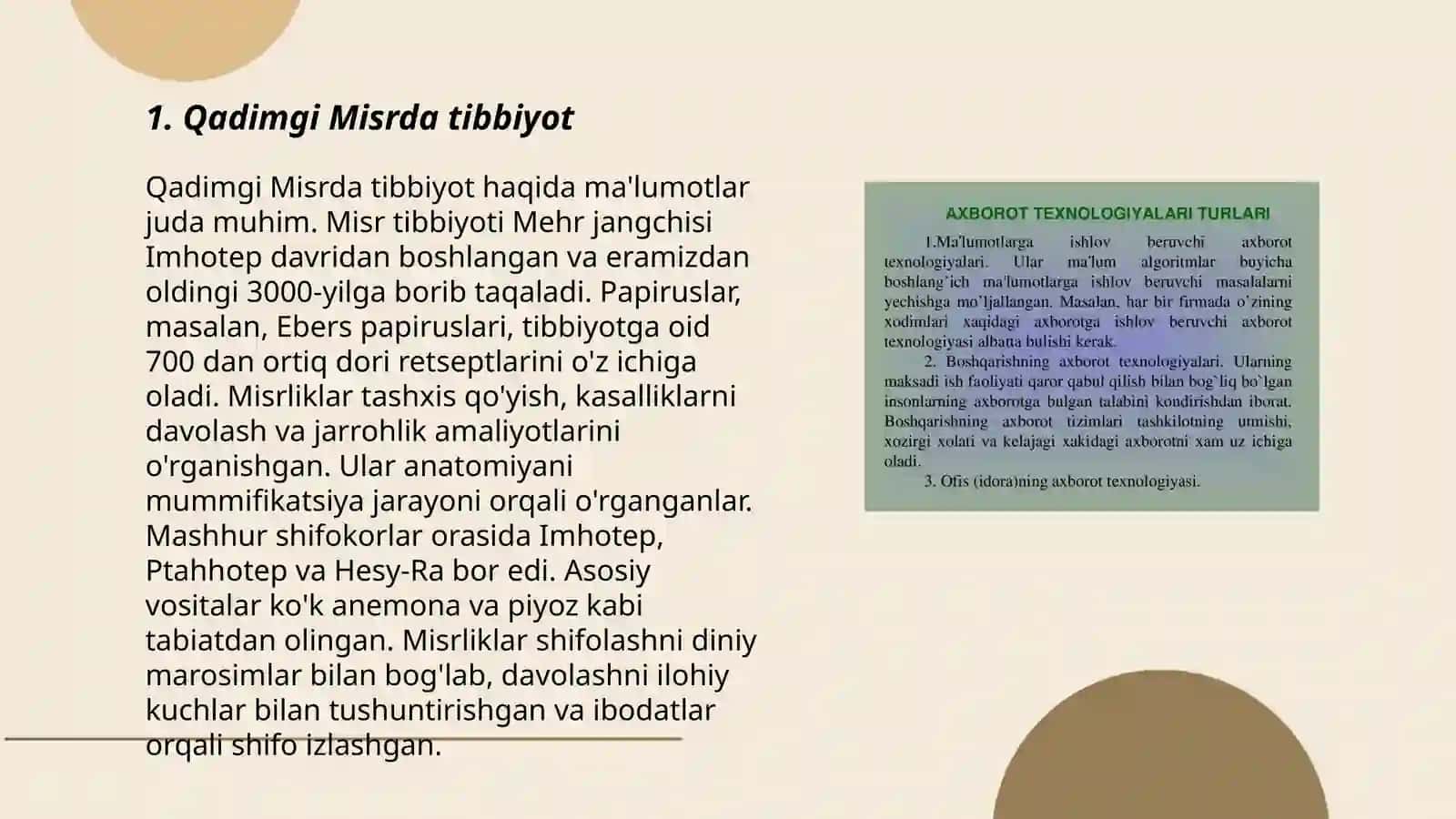Qadimgi Misrda tibbiyot 3