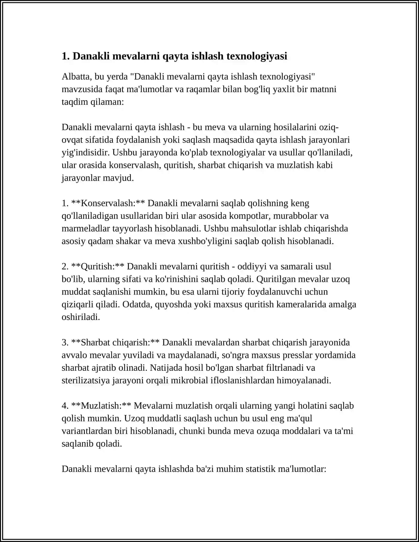 DANAKLI VA DANAKSIZ URUĞLARNING QAYTA ISHLASH TEXNOLOGIYASI 3