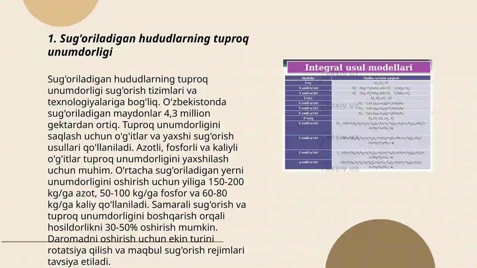 O‘zgidrometeorologiya markazi faoliyati hududidagi sug'oriladigan maydonlaridan olingan tuproq namunalarini tahlil qilish 3