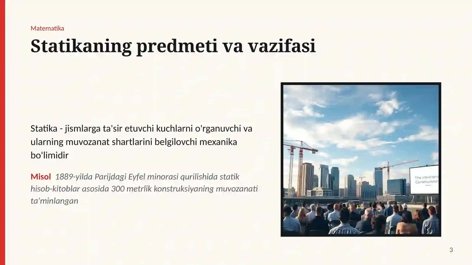 [Statikaning asosiy tushunchalari] 3