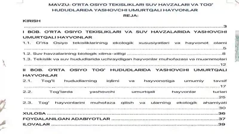 Umurtqalilar Zoologiyasi 3
