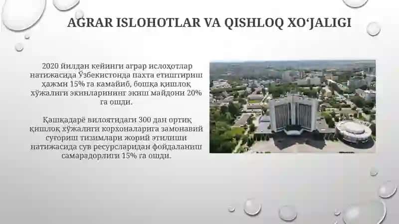 Ozbekistonda Iqtisodiy islohotlar va bozor munosabatlarining rivojlanishi 3