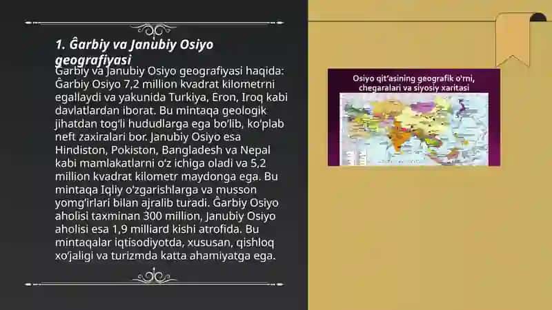 Ĝarbiy va Janubiy Osiyo xalqlari 3