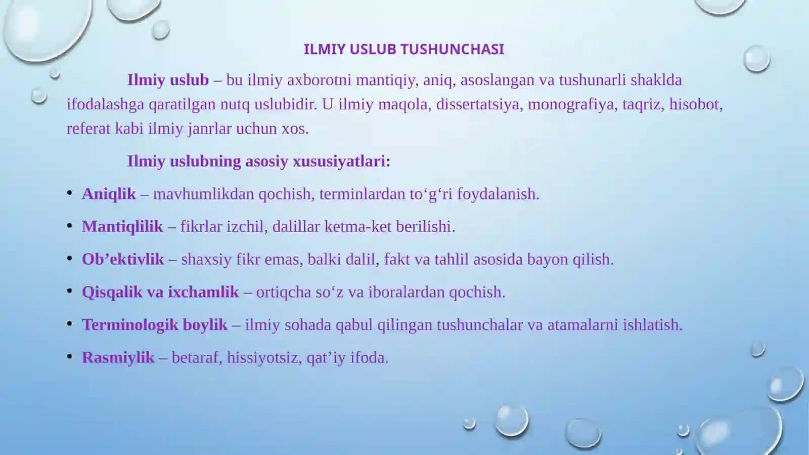 ILMIY USLUB. AKADEMIK MATN TUZILISHI 3