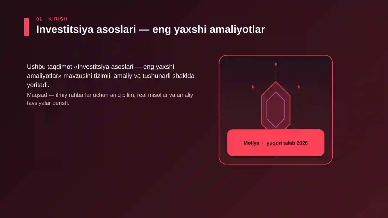 Investitsiya asoslari — eng yaxshi amaliyotlar 3