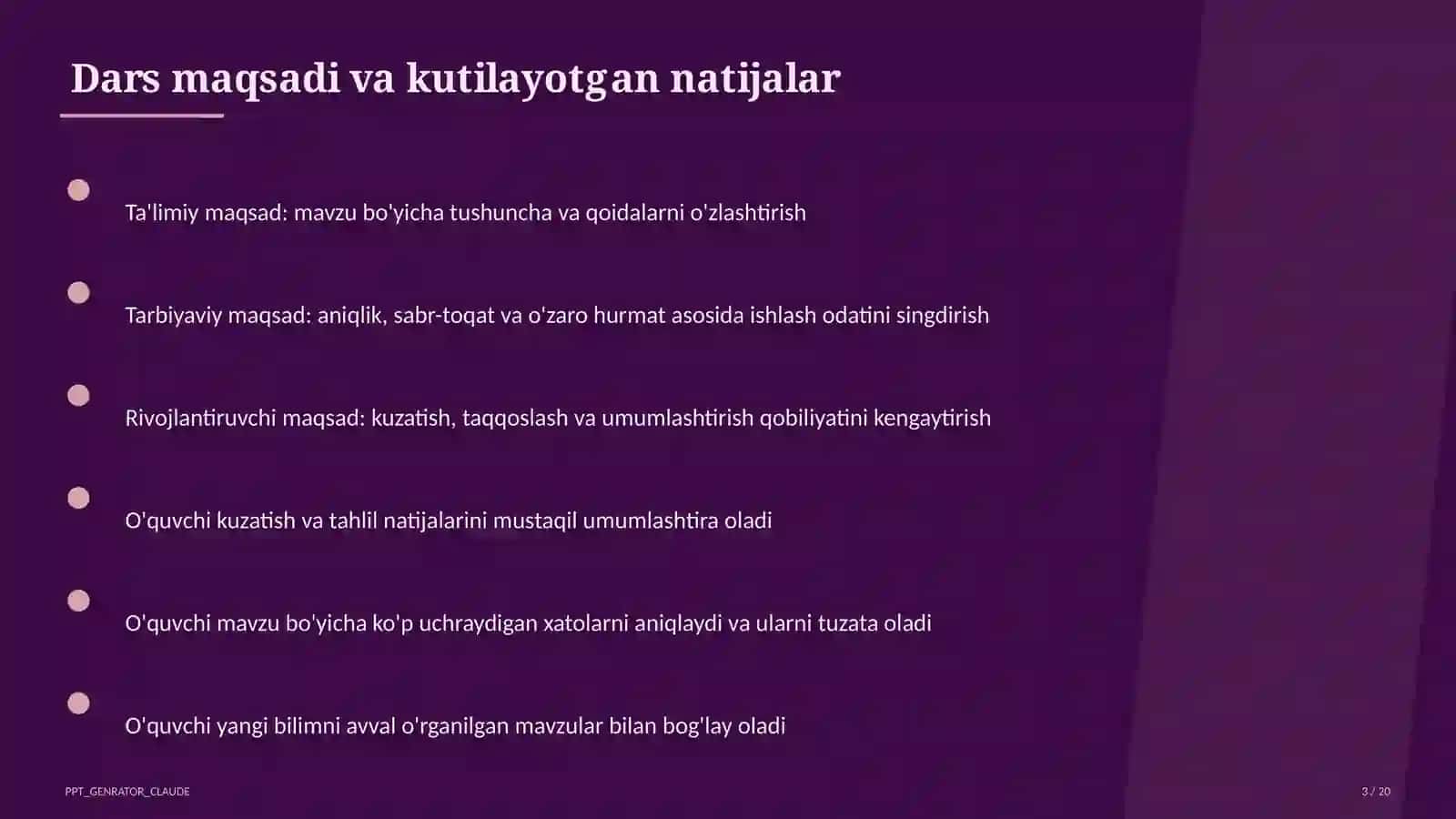 Relyef shakllari: tog'lar va tekisliklar (5-sinf) 3