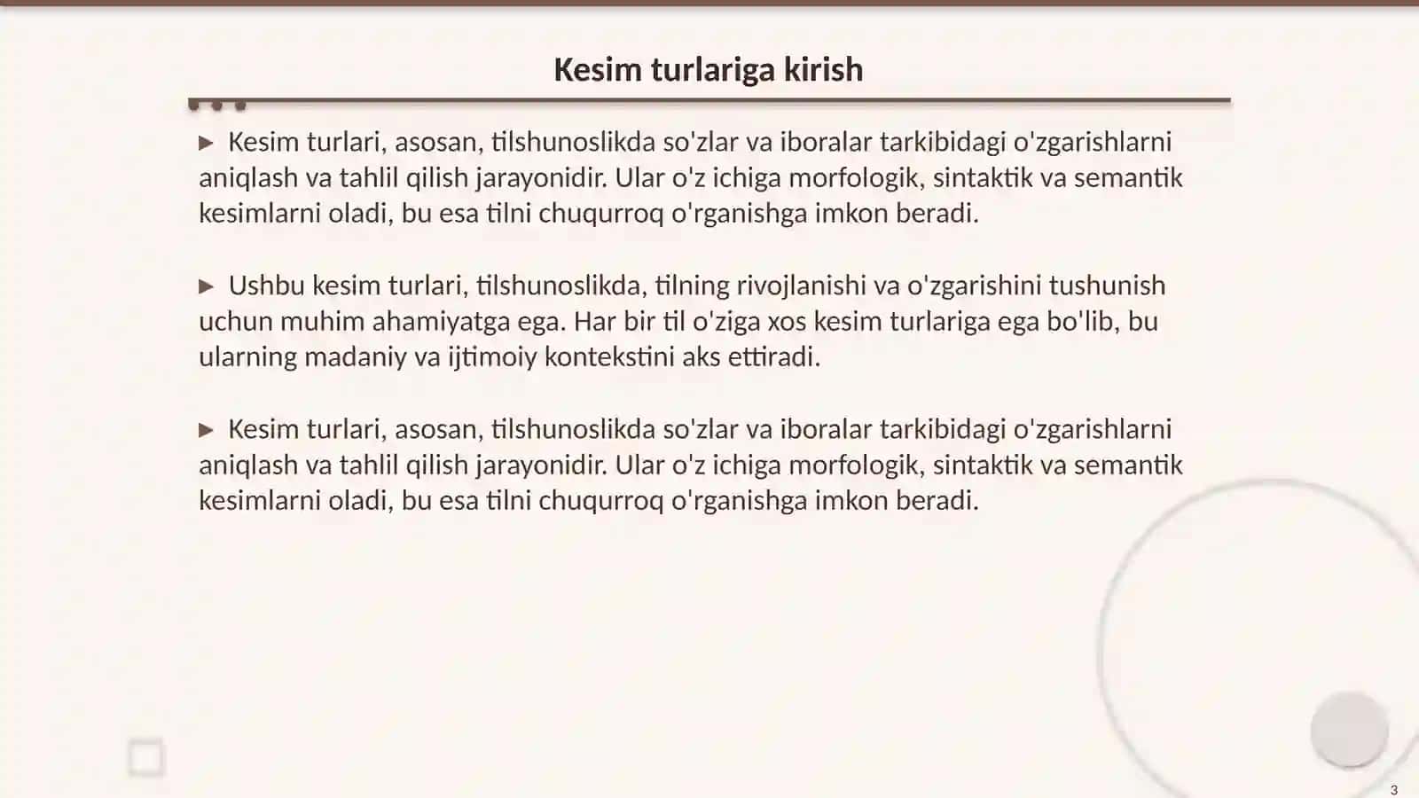 Kesim turlari 3