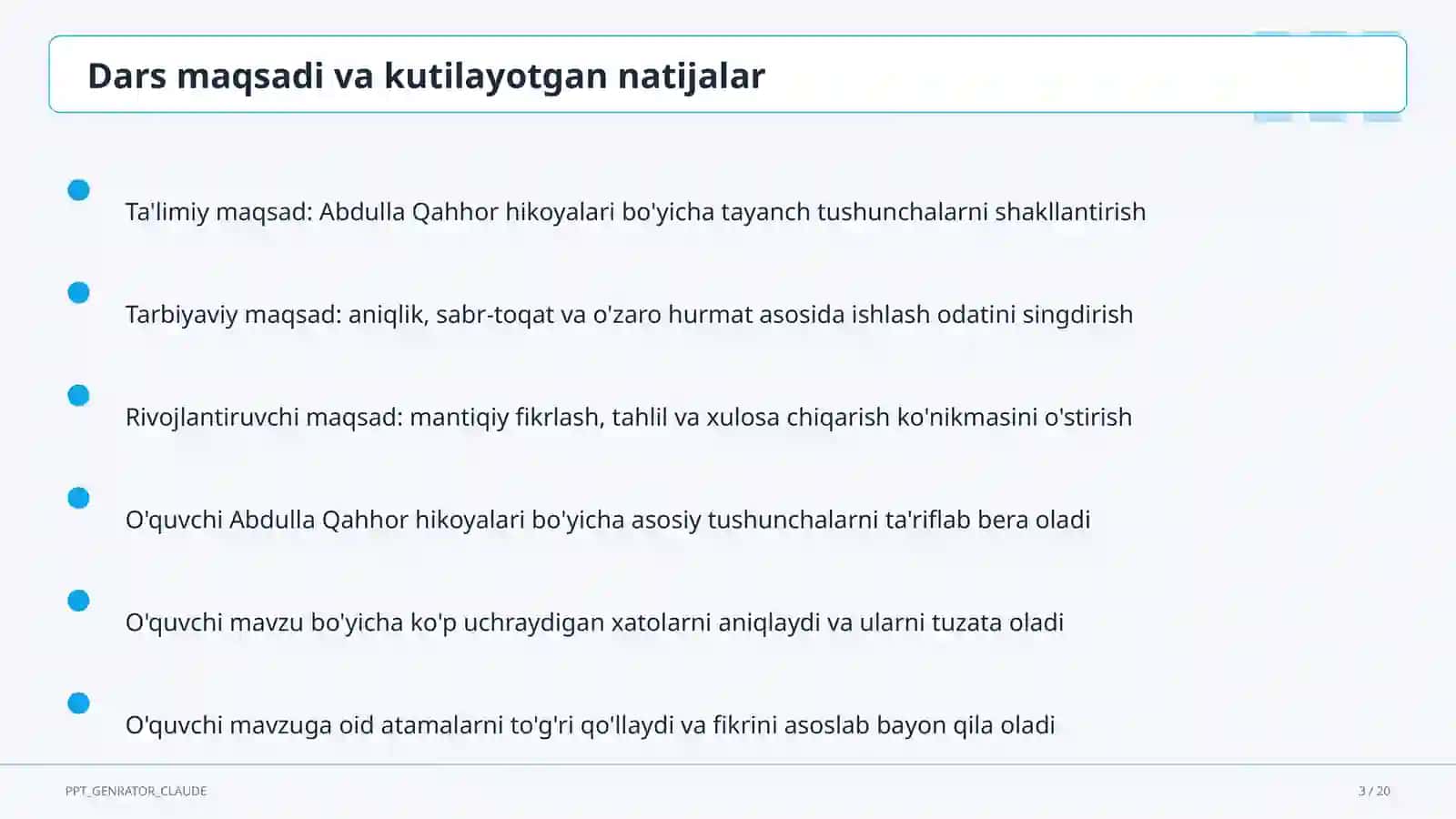 Abdulla Qahhor hikoyalari (8-sinf) 3