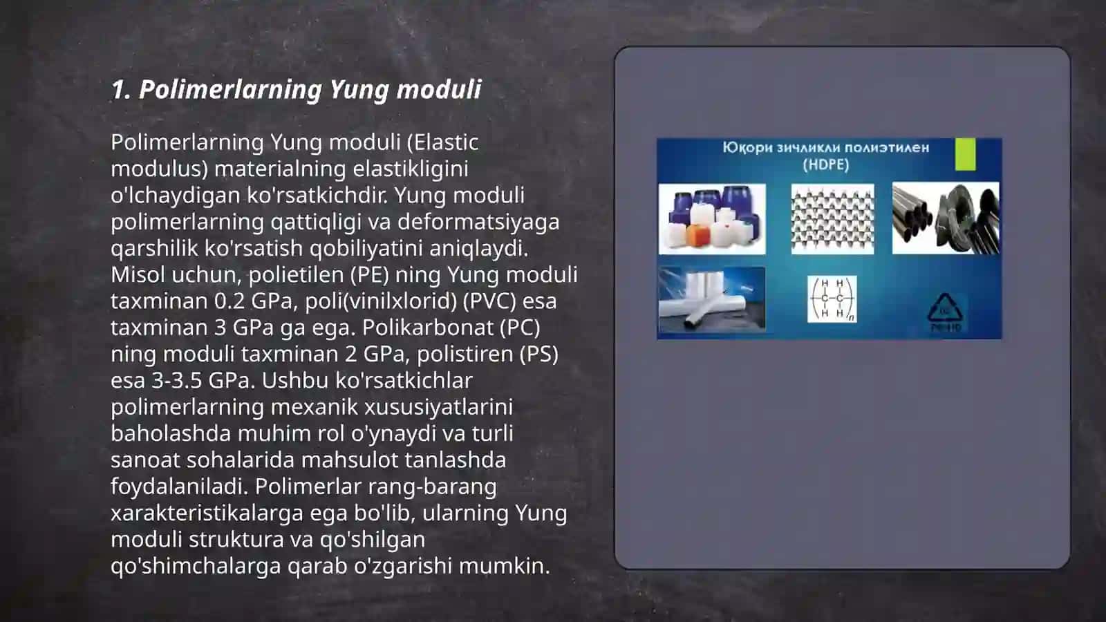 Polimerlar mekhanika xususiyatlari 3