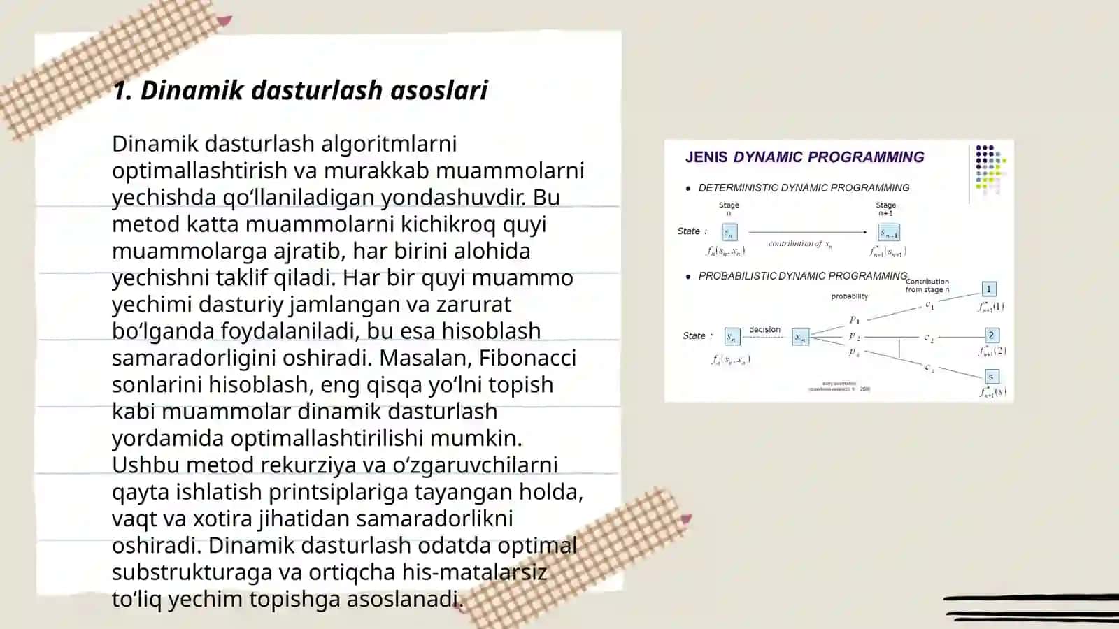 Dinamik dasturlash 3