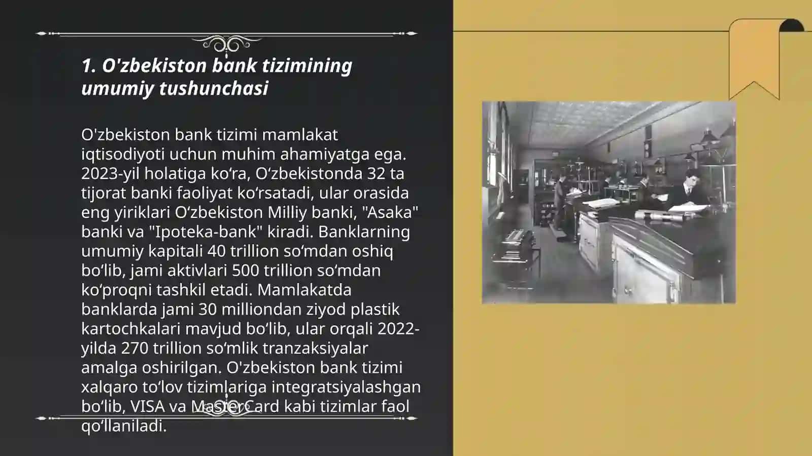 Oʻzbekiston Respublikasi bank tizimi va banklar faoliyatining huquqiy asoslari 3