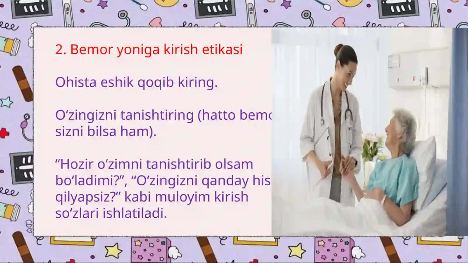 og'ir ahvoldagi bemorlar bilan muloqot 3