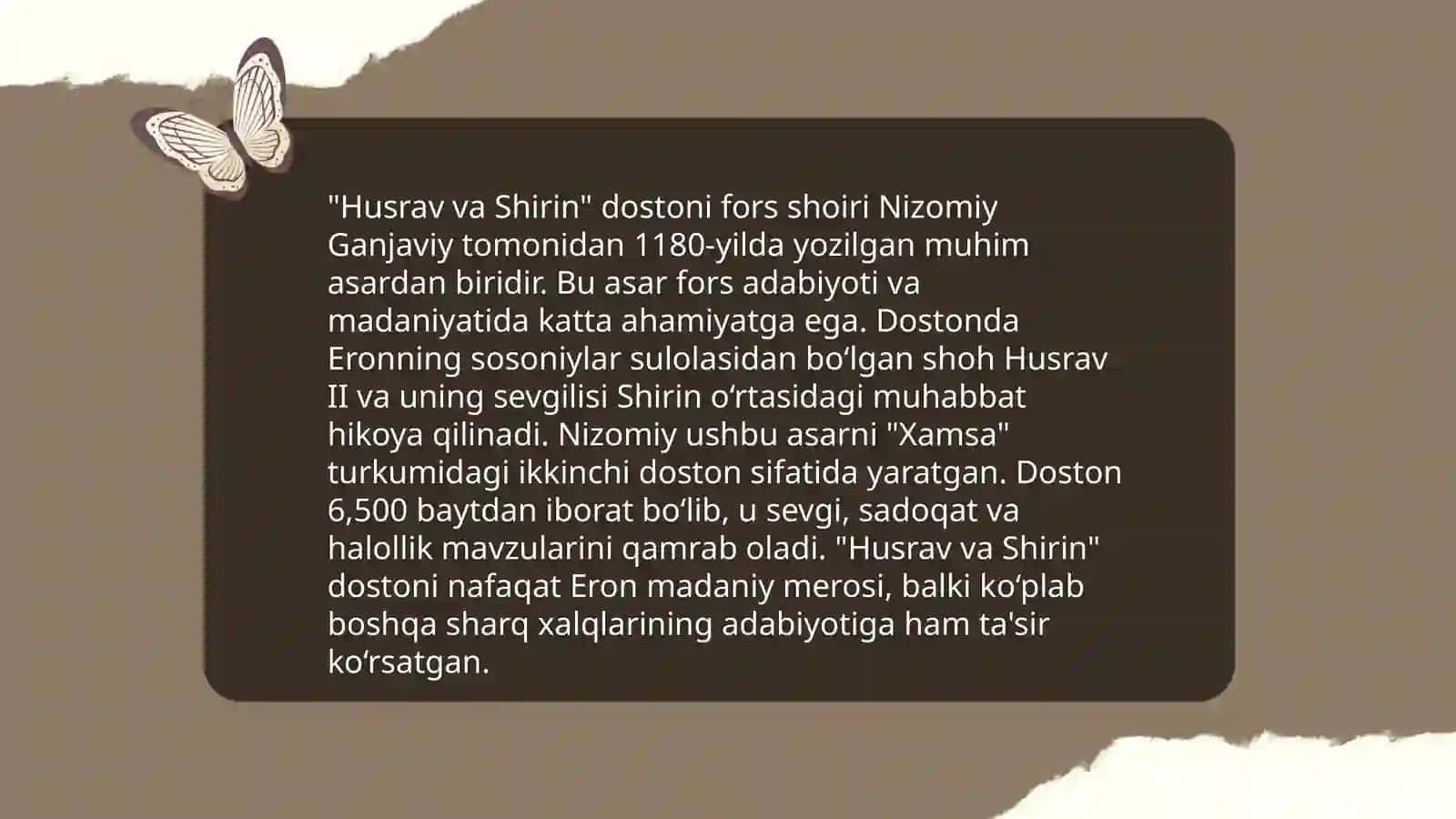 Husrav va Shirin dostoni 3