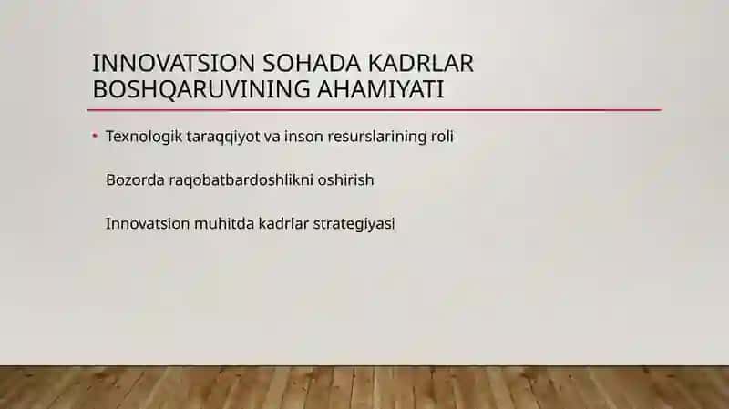 Innavatsion soha kadrlarni boshqarish mexanizmi 3