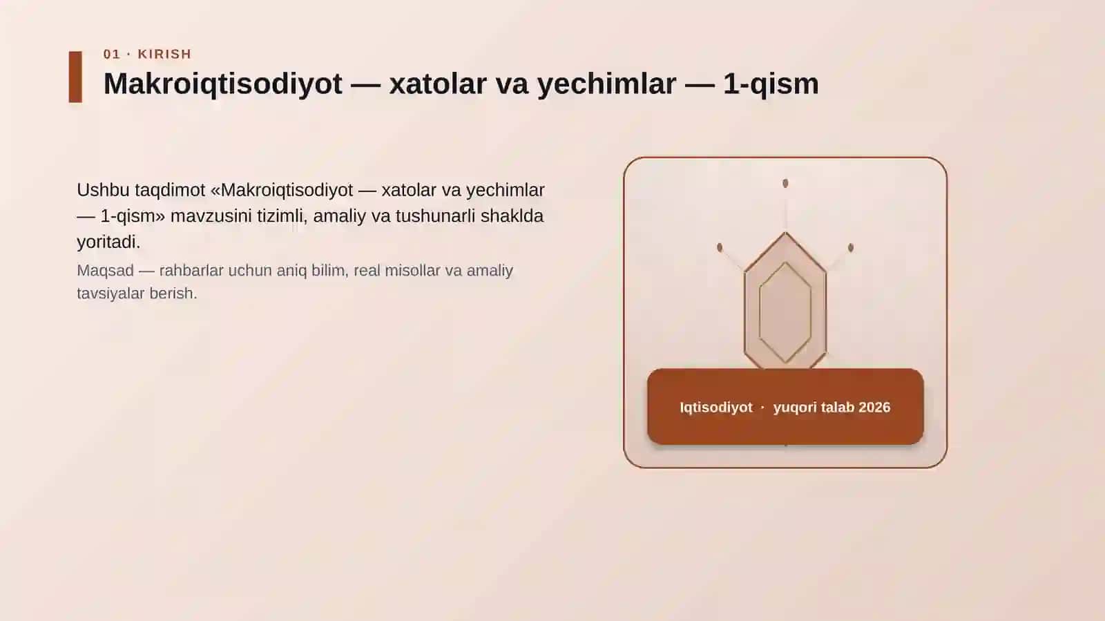 Makroiqtisodiyot — xatolar va yechimlar — 1-qism 3