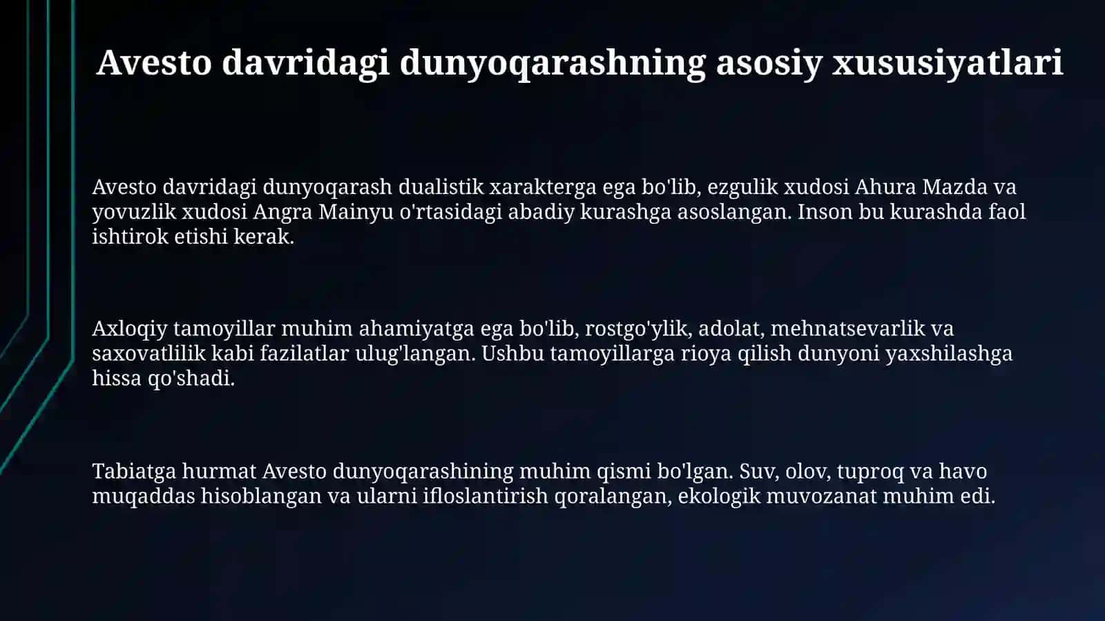Avesto davridagi ta'lim va tarbiya 3