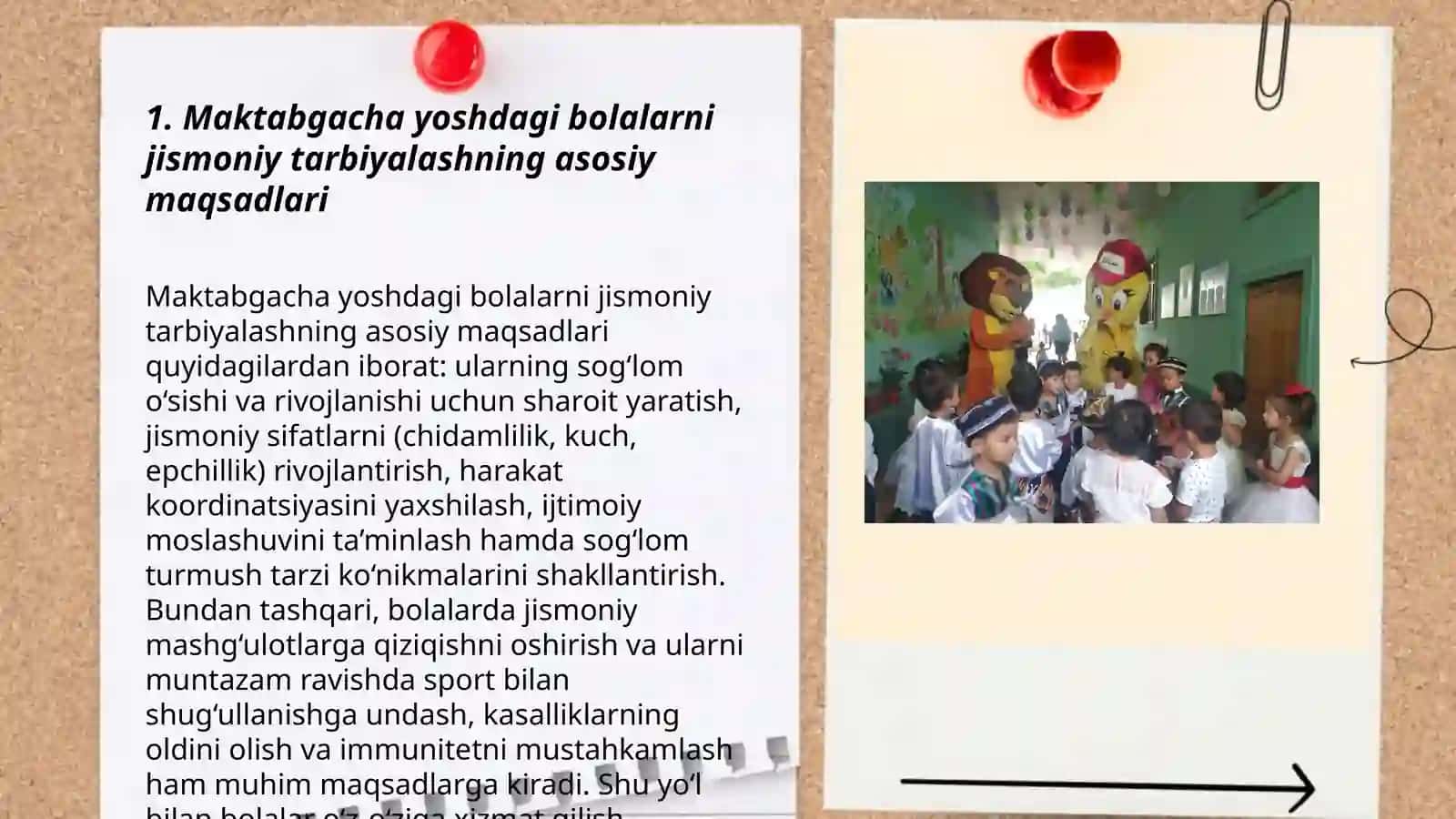 Maktabgacha yoshdagi bolalarni maktabgacha ta'lim muassalarida va oilada jismoniy tarbiyalash nazariyasining maqsad va vazifalari 3