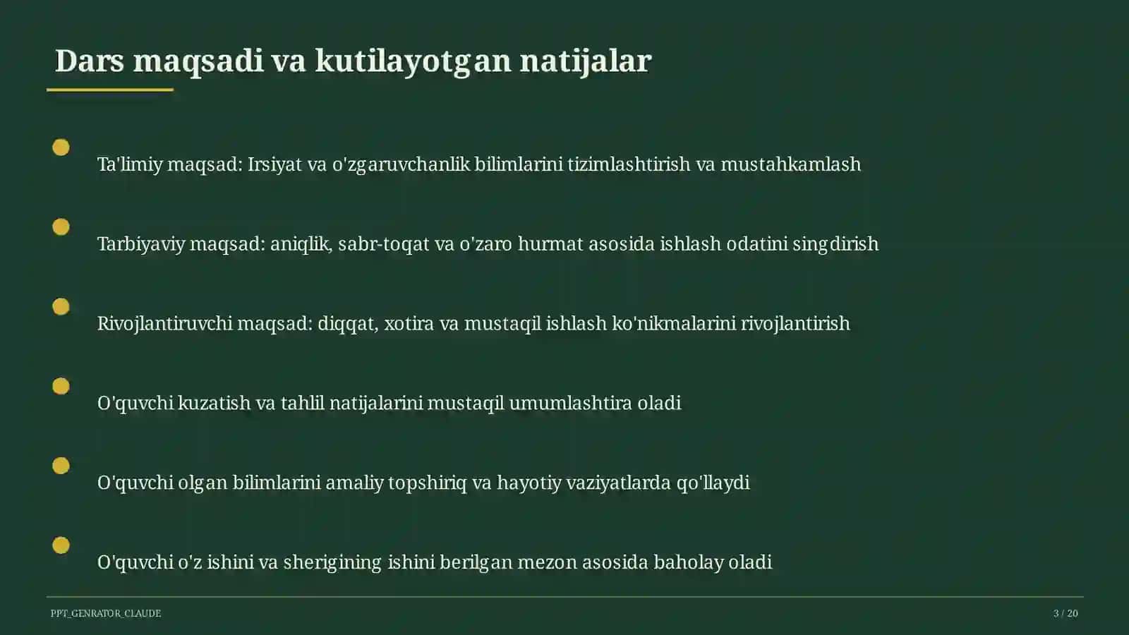 Irsiyat va o'zgaruvchanlik (9-sinf) 3