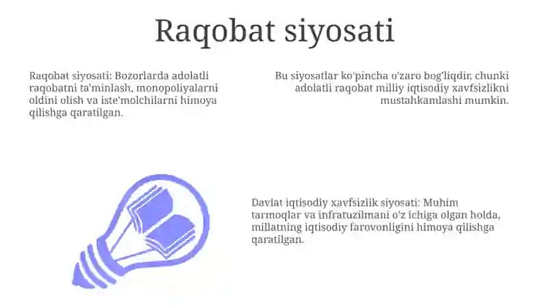 Davlatning iqtisodiy xavfsizligini ta' minlash siyosati 3
