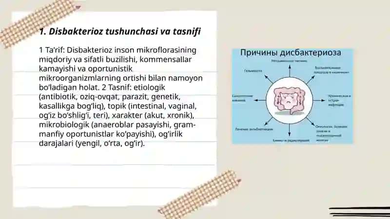 Disbakterioz va Disbakteriozning Zamonaviy Bakteriologik Diagnostikasi 3