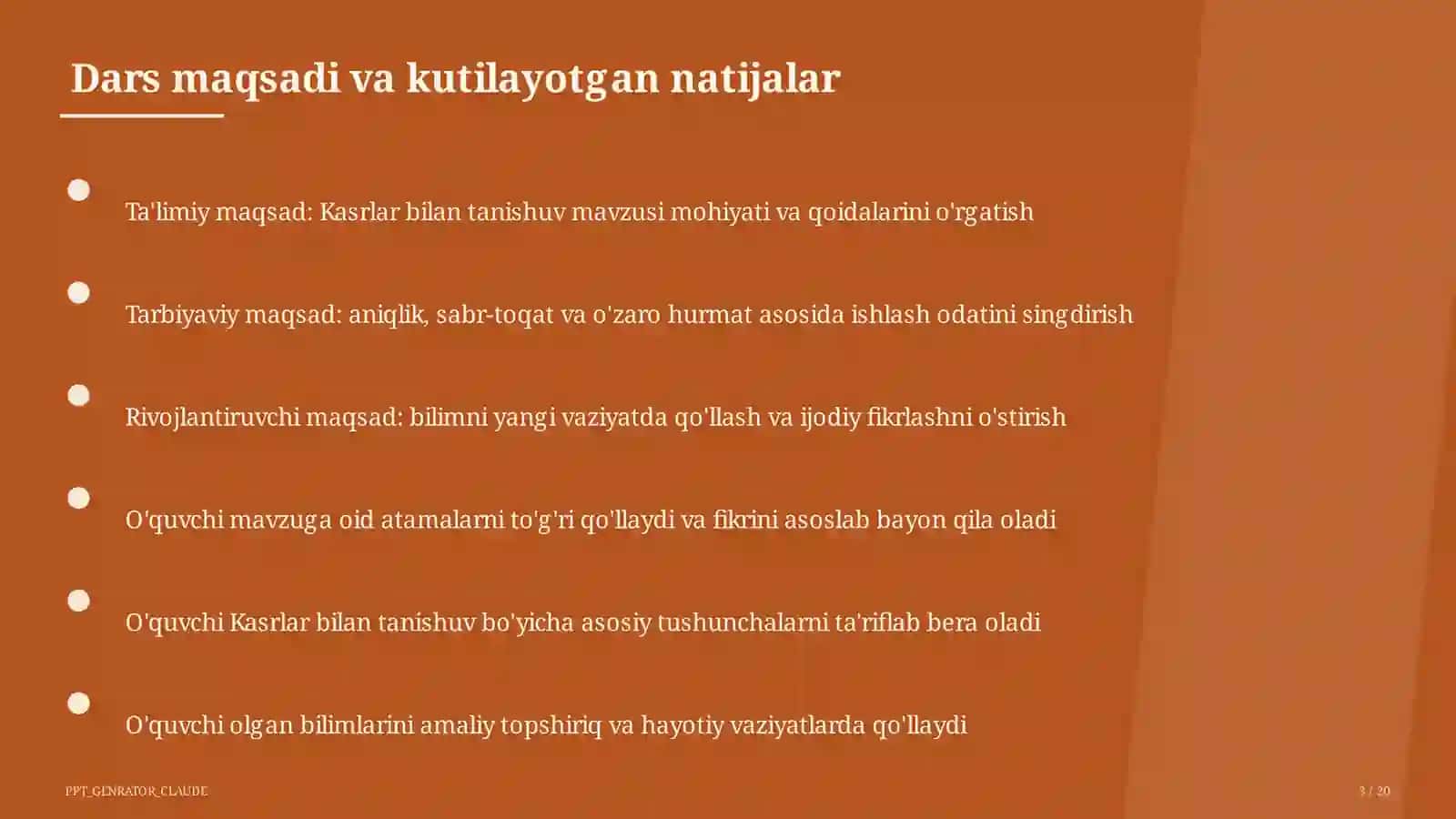 Kasrlar bilan tanishuv (4-sinf) 3
