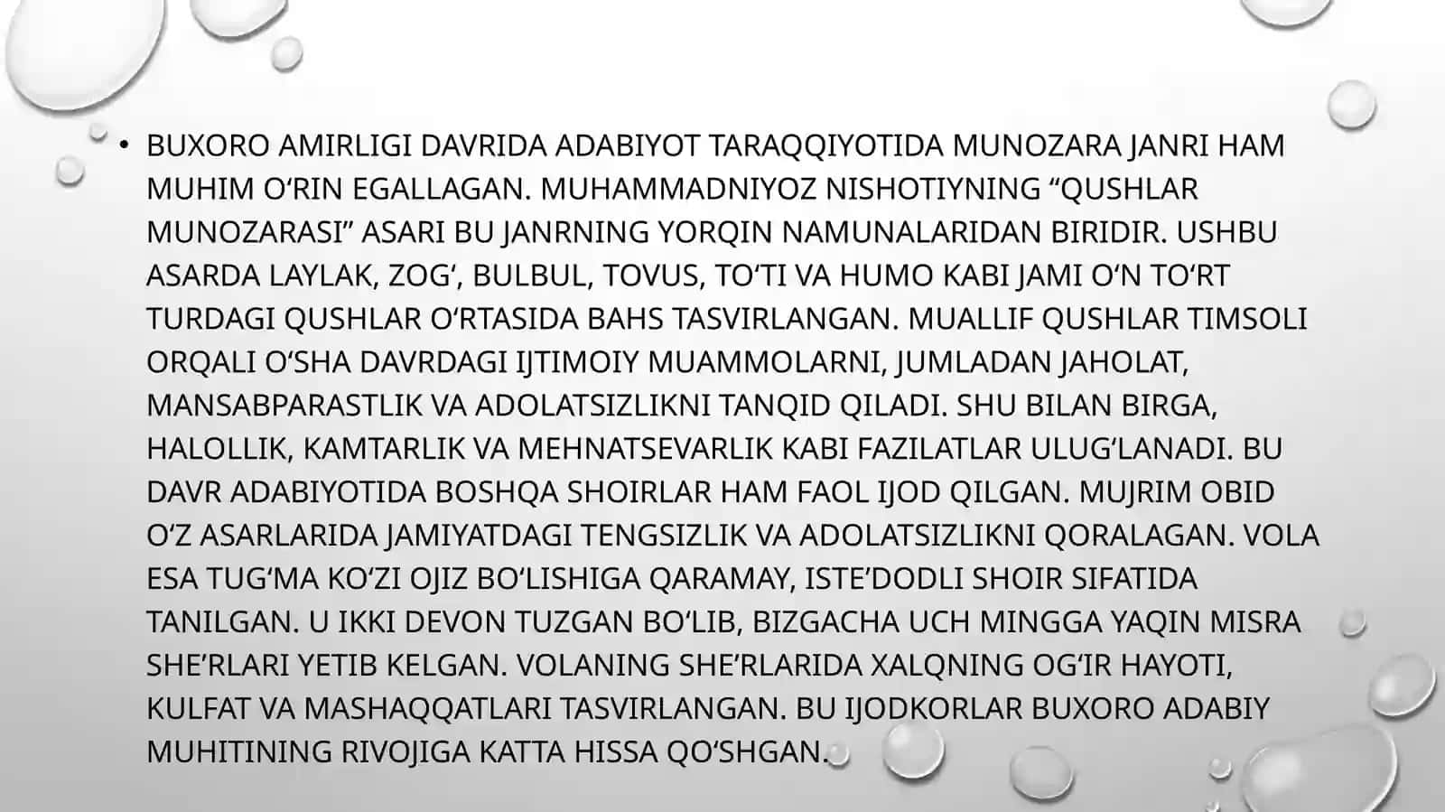 Buxoro amirligida madaniy hayot 3