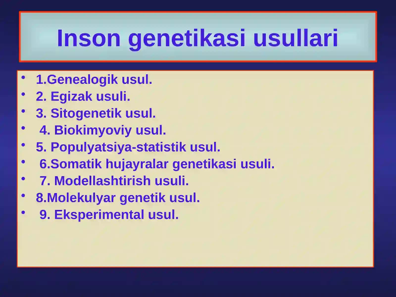 Inson genetikasi 3