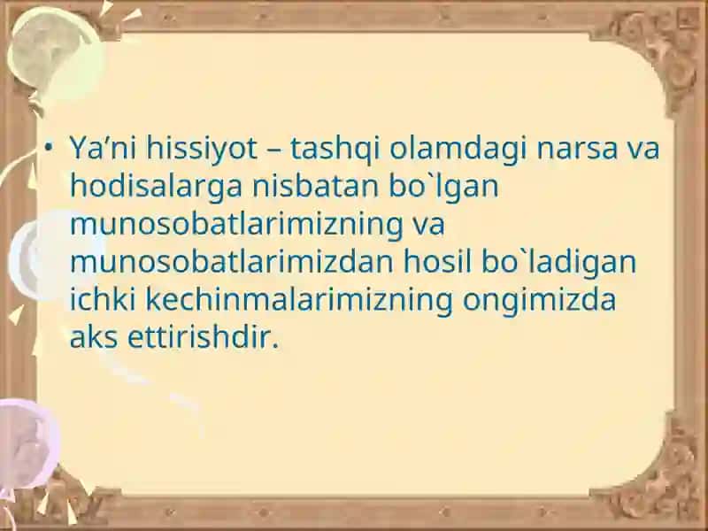 Emotsiyalar 3