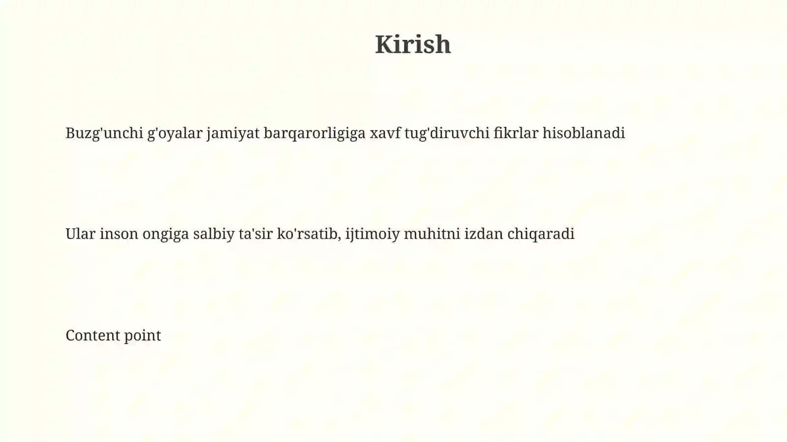 Buzg'unchig'oyalar 3