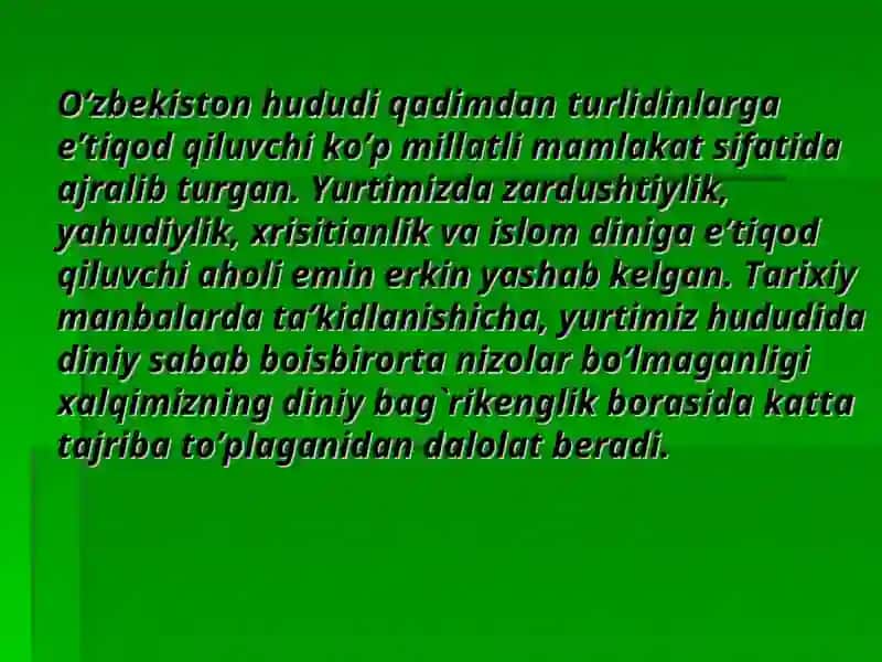 Diniy bag`rikenglik va millatlararo totuvlik 3
