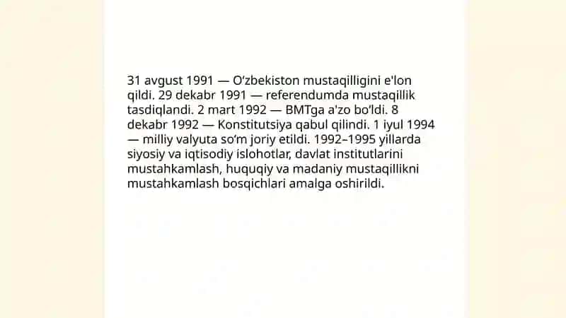 O'zbekistonning o'ziga xos istiqlol va taraqqiyot yo'li 3