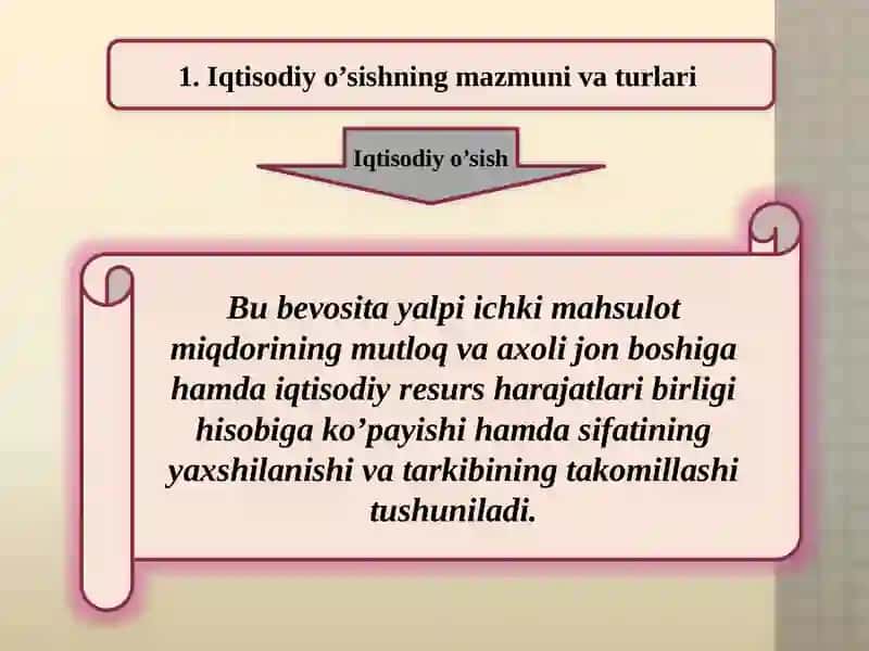Iqtisodiy o’sish va milliy boylik. Iqtisodiyotning siklli rivojlanishi 3