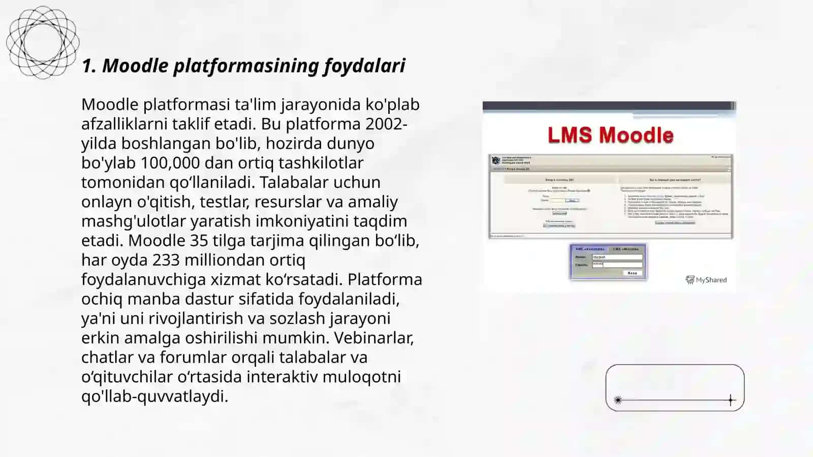 Moodle ta'lim platformasi 3