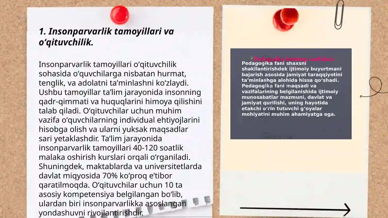 Insonparvarlik tamoyillari va oʻqituvchilik 3