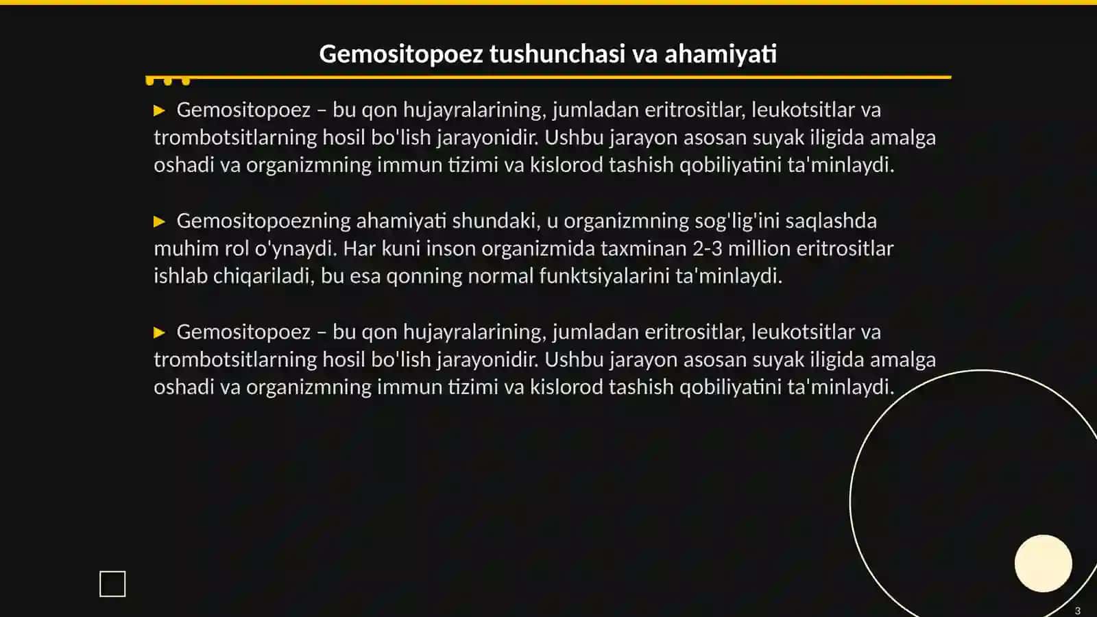 Gemositopoez va uning bosqichlari 3