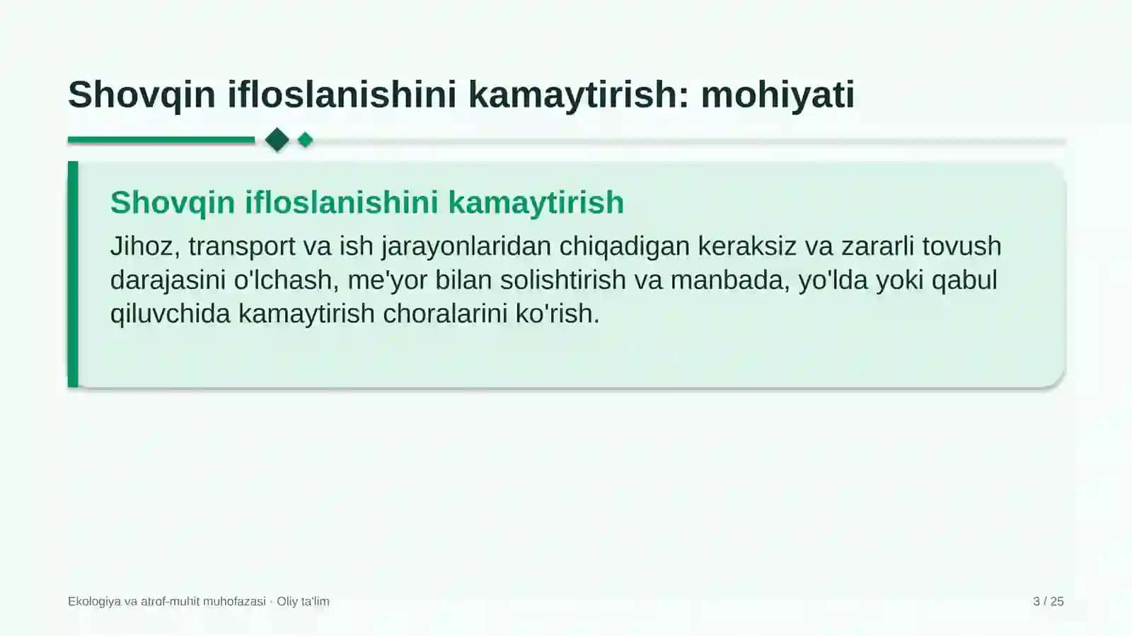 chiqindilarni qayta ishlash korxonalarida shovqin ifloslanishini kamaytirish 2102 3