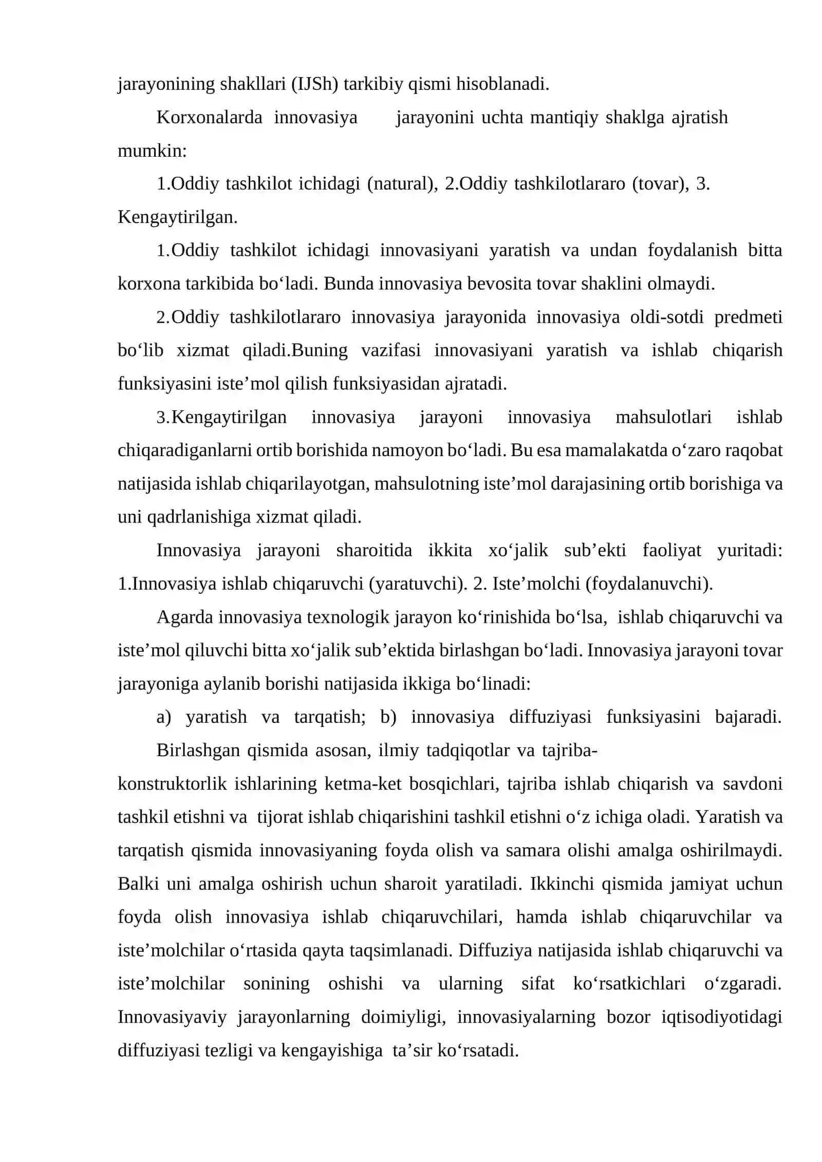 Innovasion faoliyat infratuzilmasining tashkiliy-iqtisodiy mexanizmlari 3