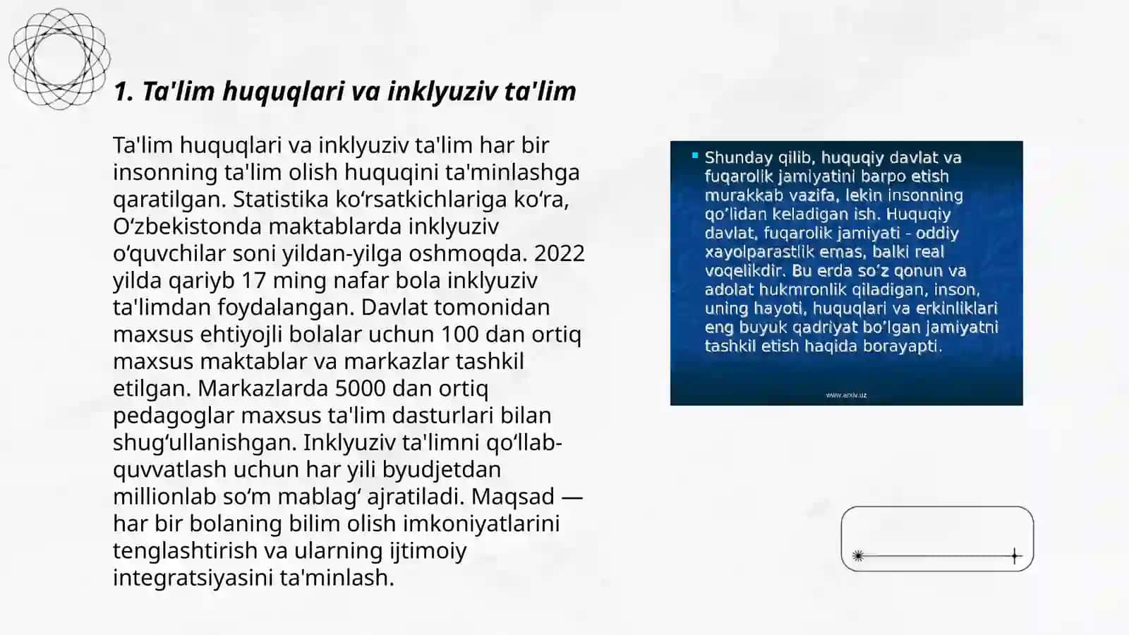 Inklyuziv ta'limning meyoriy-huquqiy asoslari 3