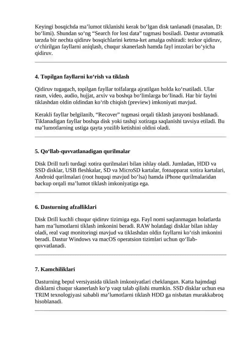 Disk Drill dasturi 3